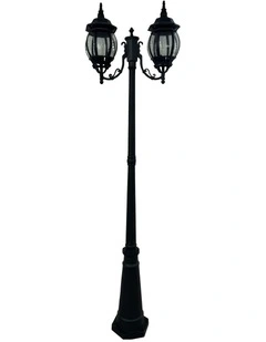 Highgate Twin Tradtional Outdoor Post Light Black