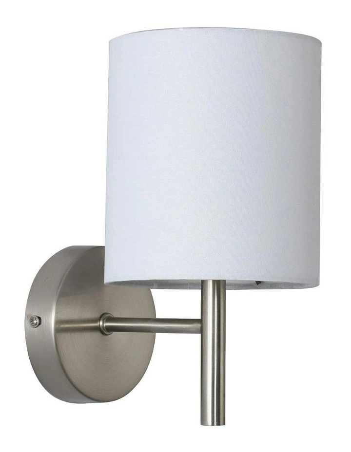 Blanche Wall Light- Satin Chrome image 1
