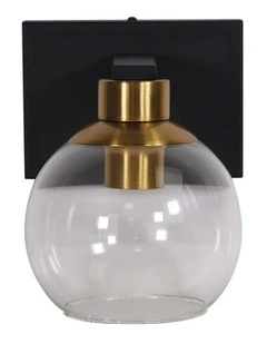 Clayton Single Wall Light Clear Glass