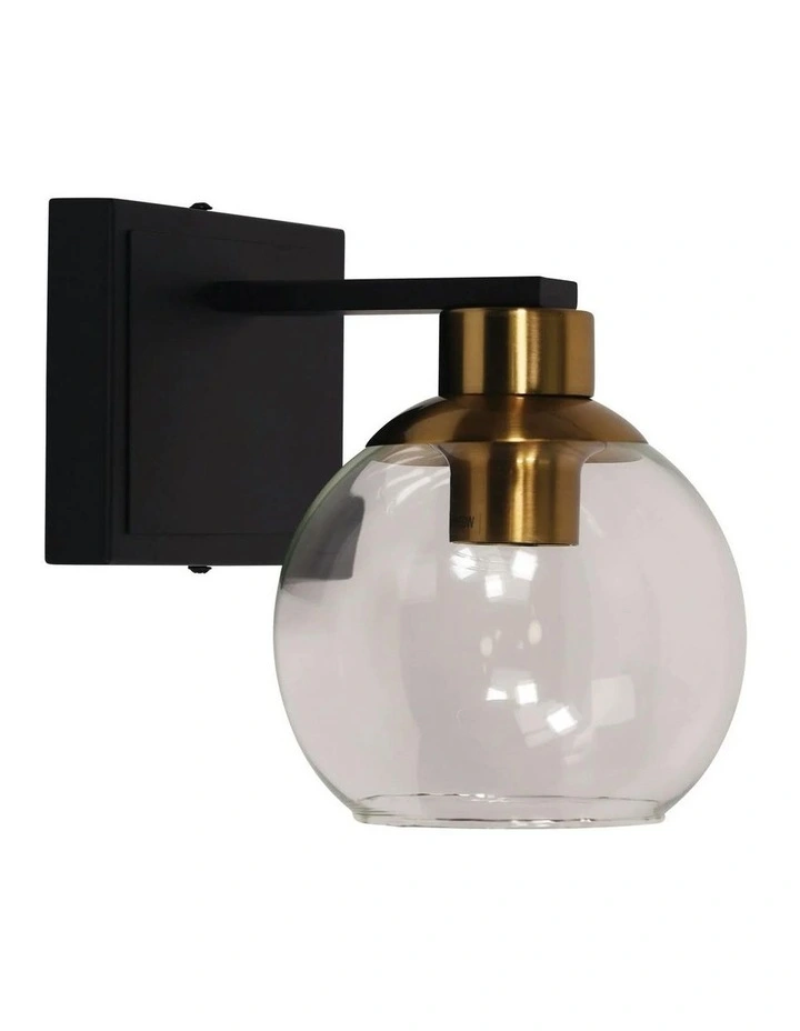 Clayton Single Wall Light Clear Glass image 2