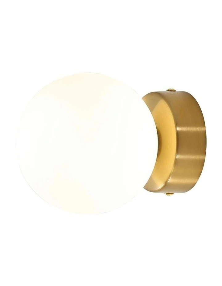 Globo Vanity Light Satin Brass image 2