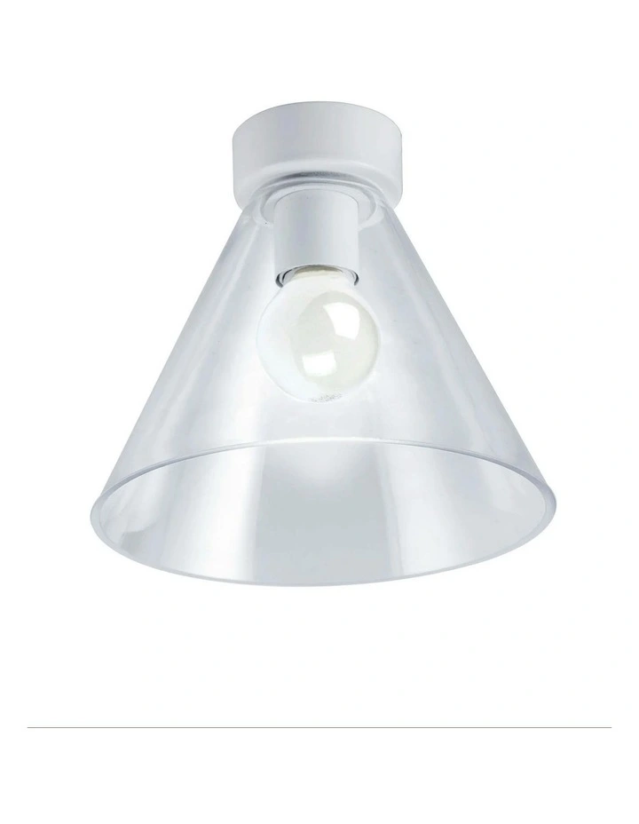 Heath Clear Glass DIY White image 1