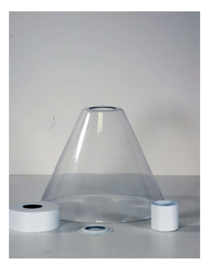 Heath Clear Glass DIY White image 2