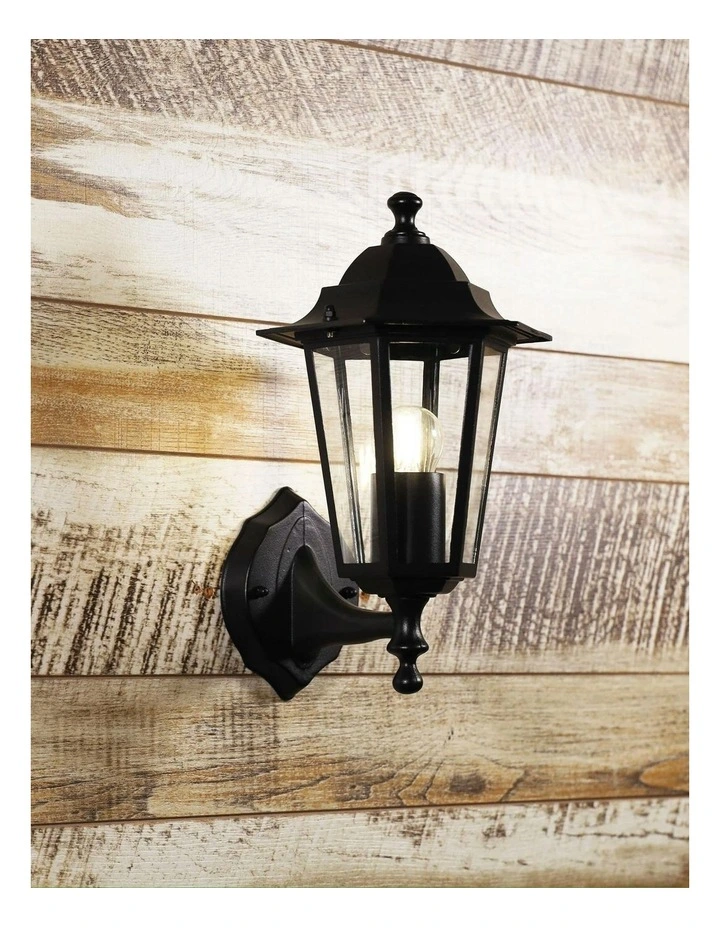 Ascot Traditional Outdoor Wall Light Down Black image 2