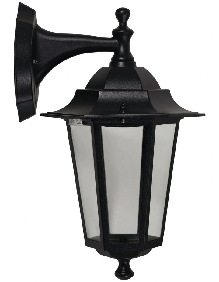 Ascot Traditional Outdoor Wall Light Up Black image 1