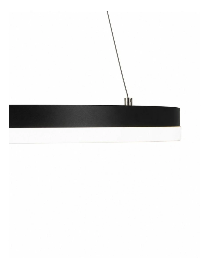 Cronus Modern Tricolour LED Halo Pendant Light Black 60cm image 4