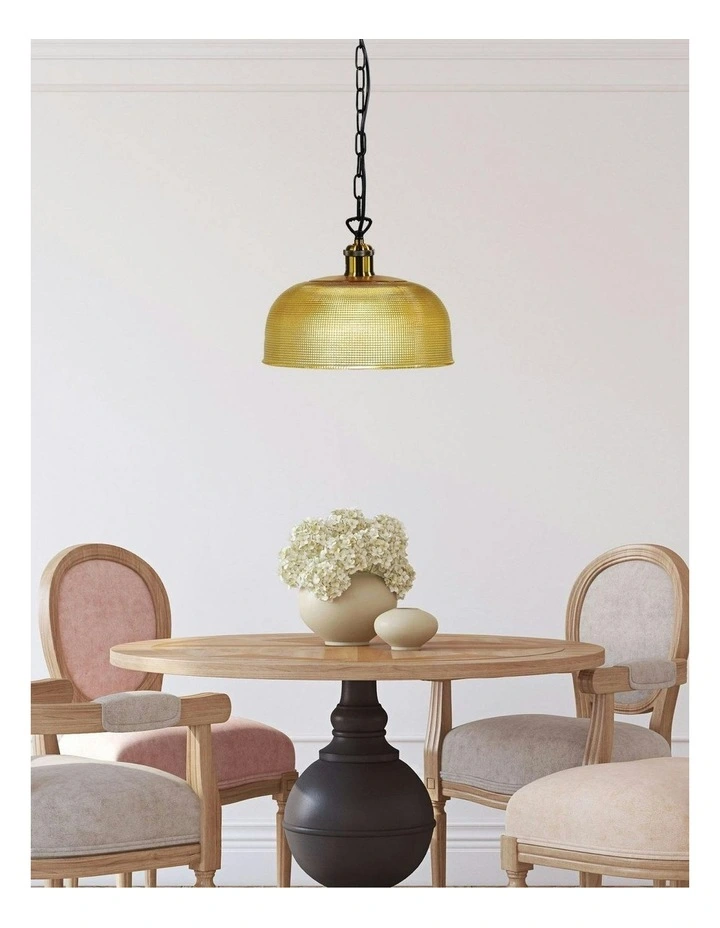 Maison 27 Halophane Glass Pendant Light Amber image 3