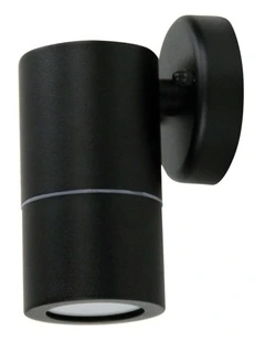 Zeta Single LED Ready Wall Light Black 1lt