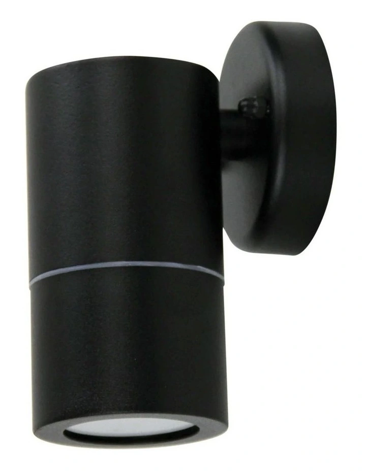 Zeta Single LED Ready Wall Light Black 1lt image 1