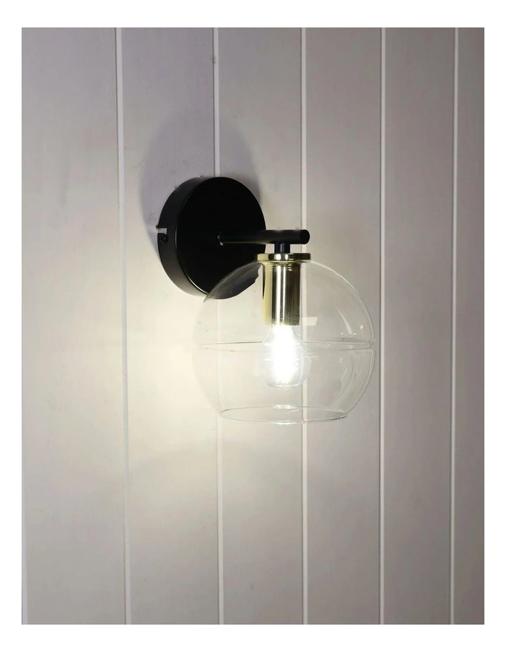 Reno Wall Light Clear Glass image 2