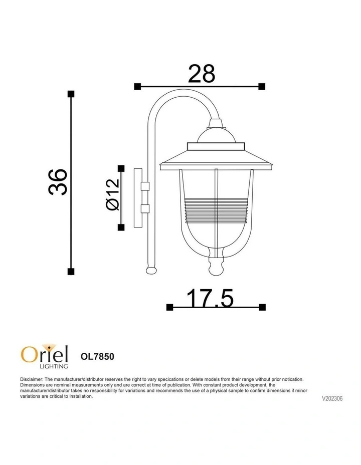 Domo Exterior Bracket Light Black image 3