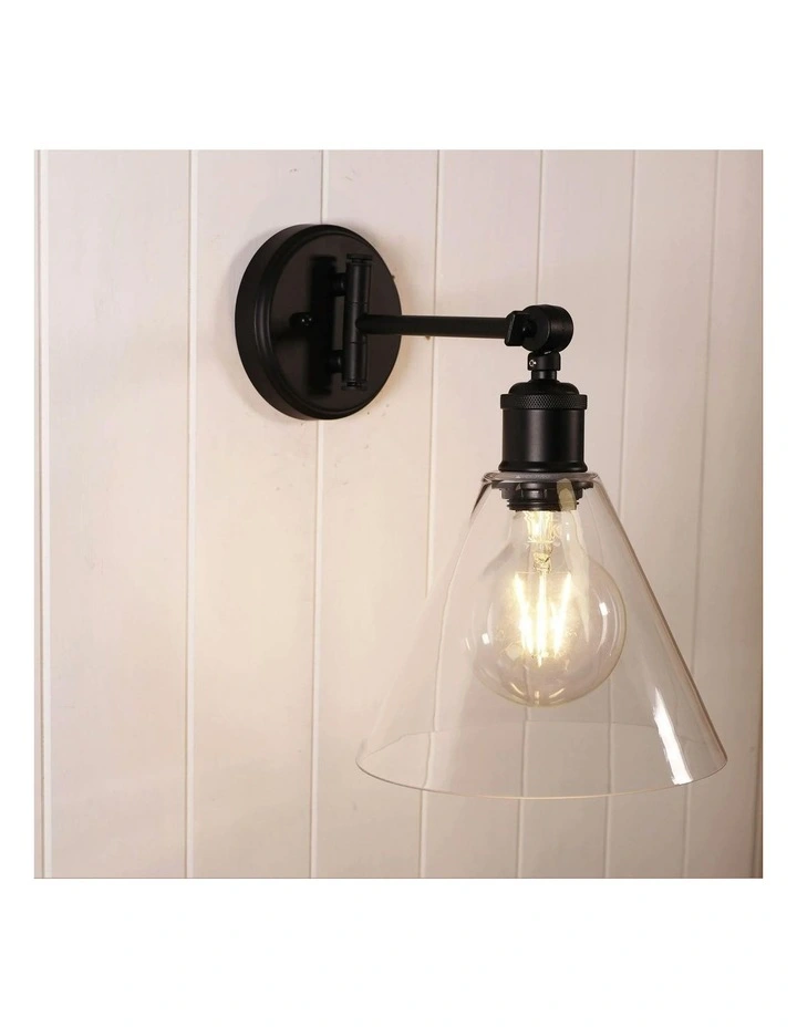 Heath Swing Arm Wall Light Black image 2