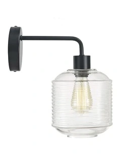 Marconi Wall Sconce Light Clear Glass