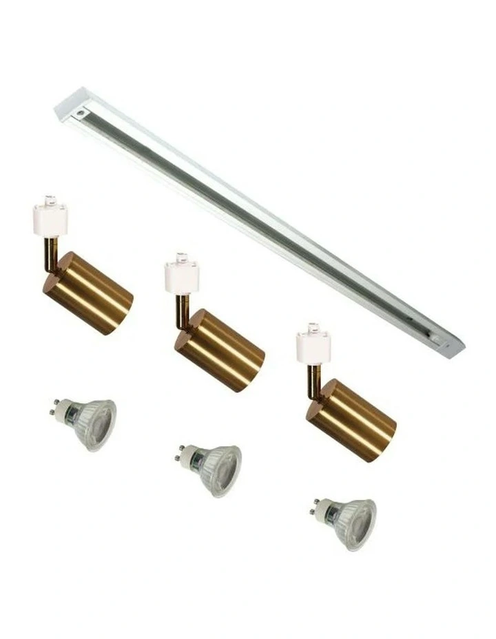 Bridge 3 Track Spot Light White&Brass image 2