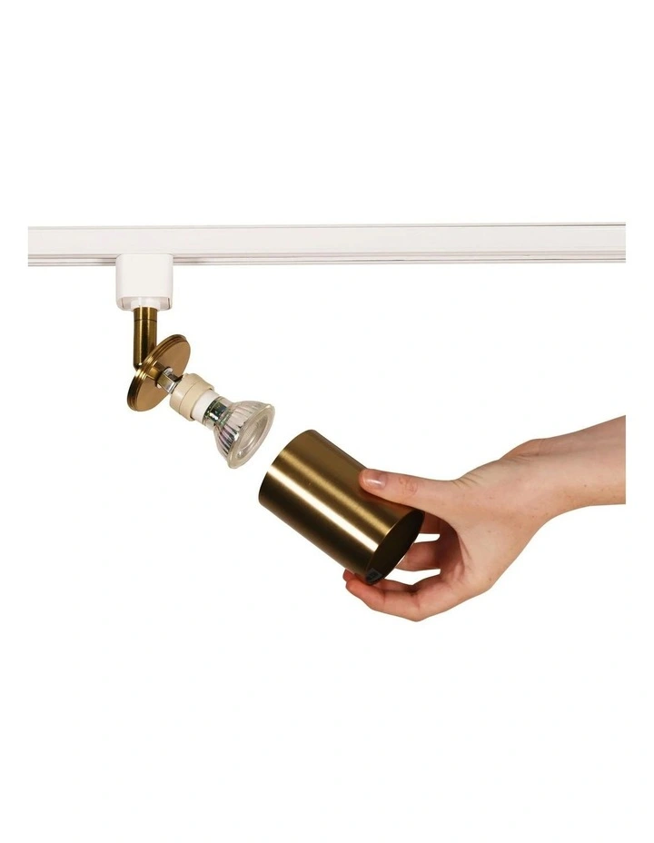Bridge 3 Track Spot Light White&Brass image 3