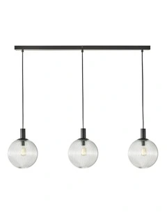 Legarno Trilight 3 Light Pendant Light Clear Glass