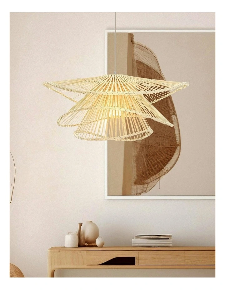 Talia Rattan Pendant Light image 3