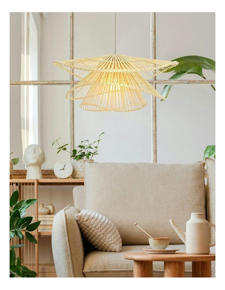 Talia Rattan Pendant Light image 4