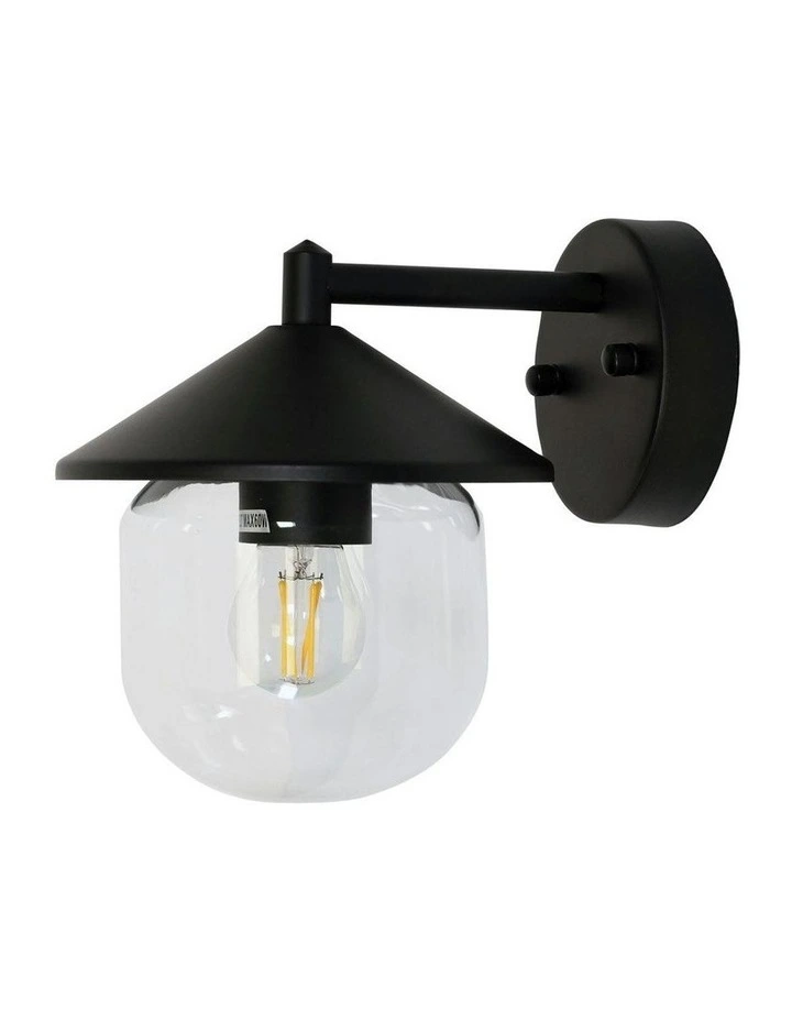 Monza Outdoor Wall Light Black image 1