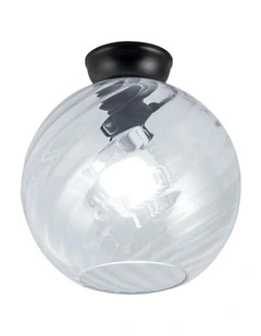 Twist 20 Textured Clear Glass DIY Black