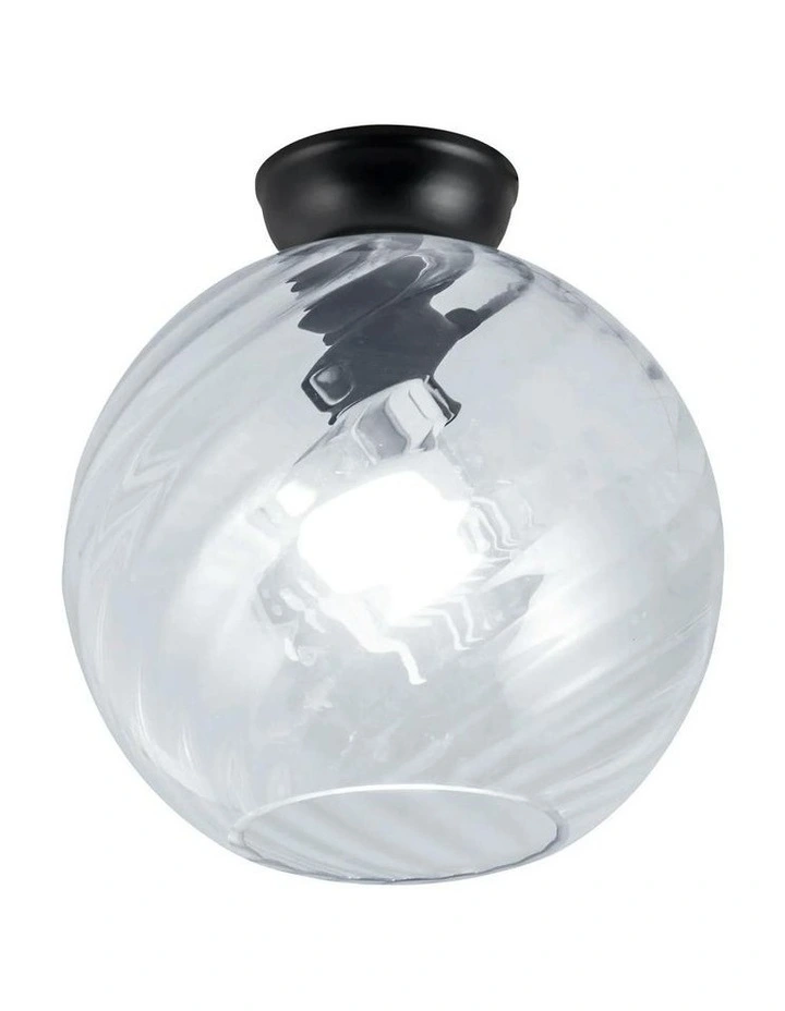 Twist 20 Textured Clear Glass DIY Black image 1