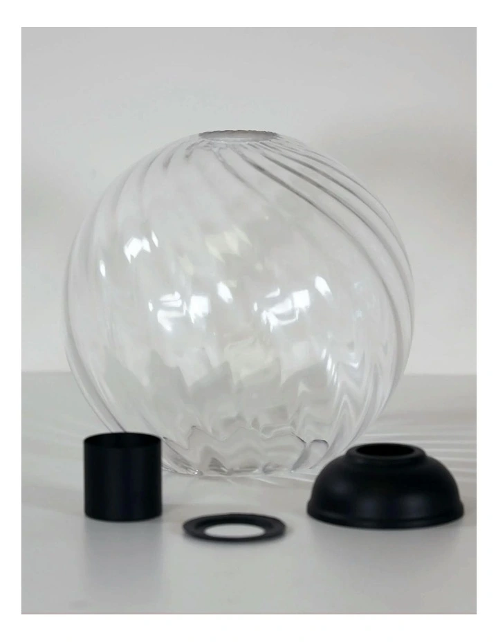 Twist 20 Textured Clear Glass DIY Black image 3