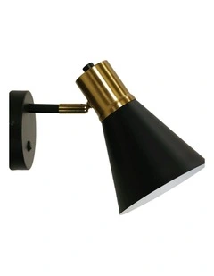 Norbert Wall Light With Switch Satin Brass 1lt