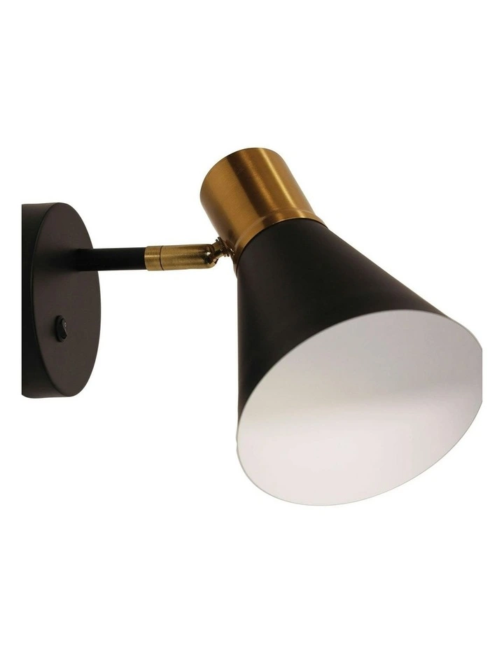 Norbert Wall Light With Switch Satin Brass 1lt image 3