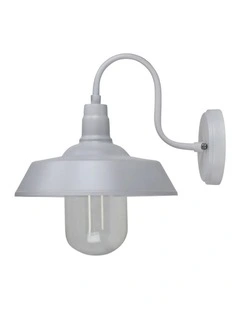 Hudson Barn Style Exterior Light White