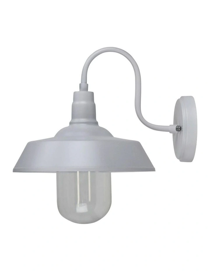 Hudson Barn Style Exterior Light White image 1