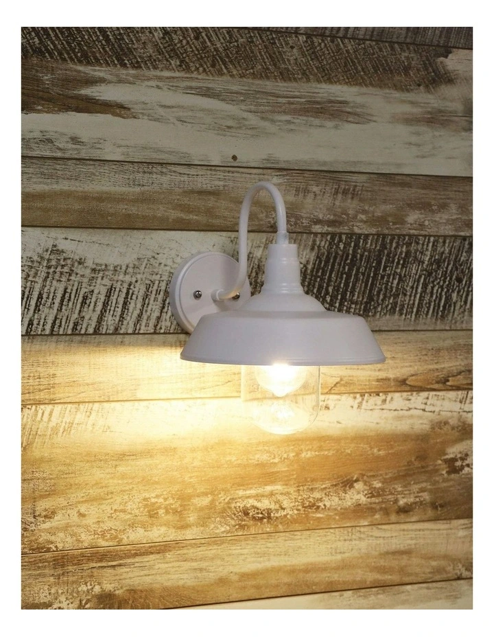 Hudson Barn Style Exterior Light White image 3