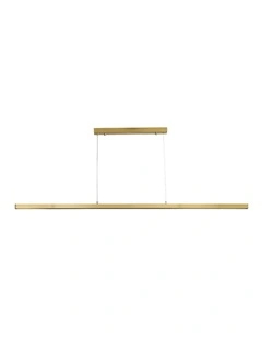 Shard Slimline Tricolour LED Pendant Light Satin Brass 1500cm