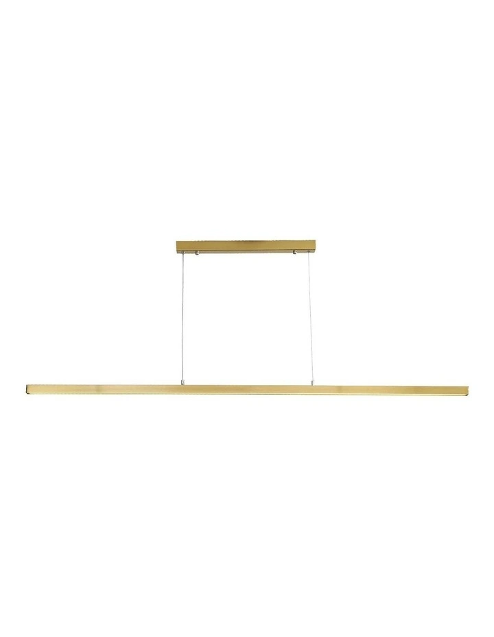 Shard Slimline Tricolour LED Pendant Light Satin Brass 1500cm image 3