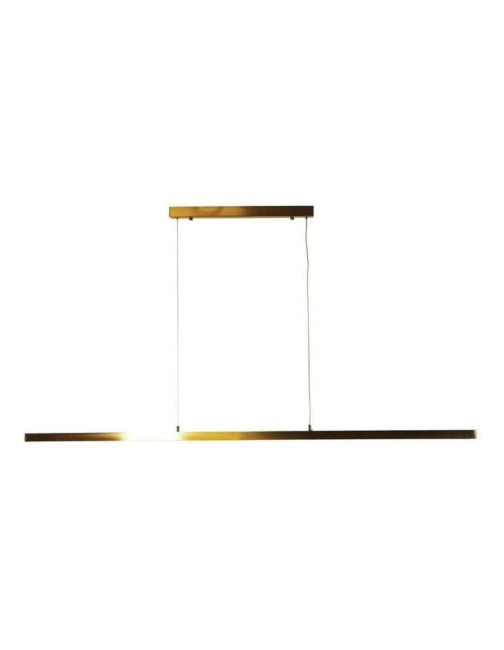Shard Slimline Tricolour LED Pendant Light Satin Brass 1500cm image 4