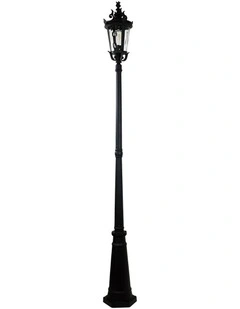 Albion Outdoor Post Light in Black