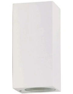 Atlas Twin Outdoor Wall Light White
