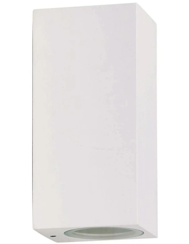Atlas Twin Outdoor Wall Light White image 1