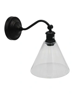 Abby Hamptons Style Classic Wall Light Black