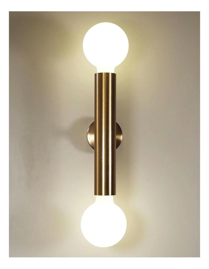 Toli Twin Wall Light Satin Brass 2lt image 2