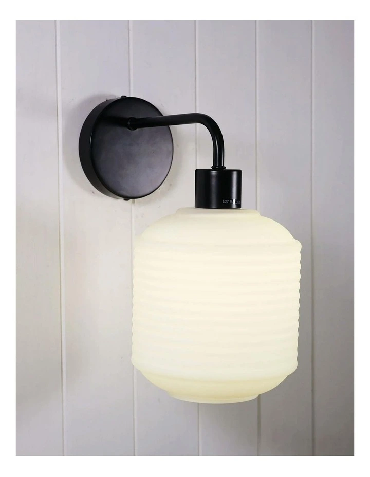 Marconi Wall Sconce Light Opal Glass image 2