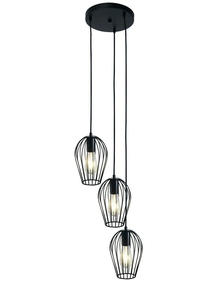 Olam 3lt Pendant Light Black image 1