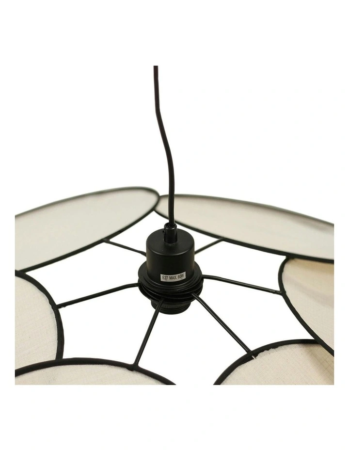 Flora Pendant Light in Beige image 3