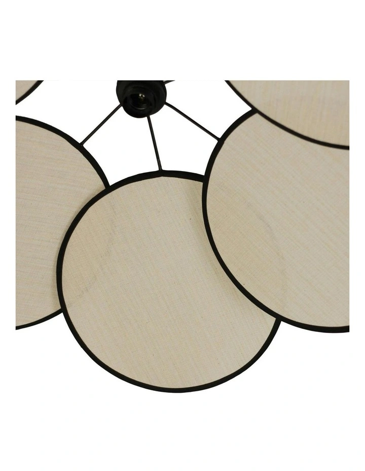 Flora Pendant Light in Beige image 4
