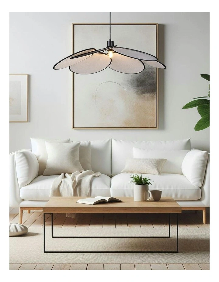 Flora Pendant Light in Beige image 6