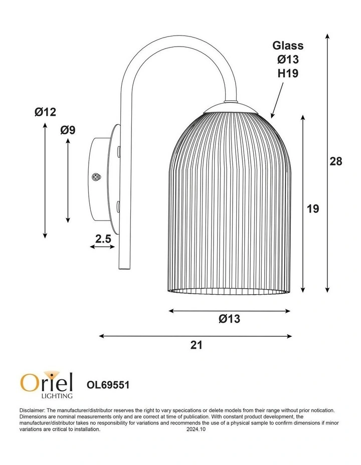 Arley Opal Matt Wall Light Satin Brass image 4
