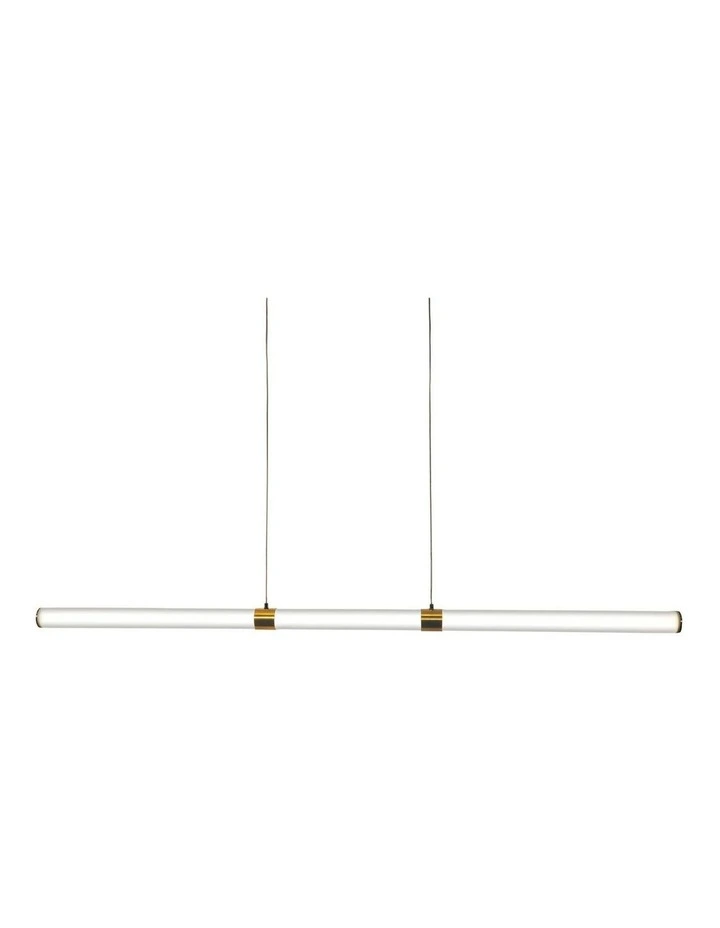 Kallita Opal Matt cm LED Pendant Light Satin Brass 150cm image 2