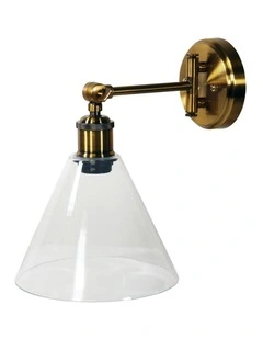 Heath Swing Arm Wall Light Satin Brass