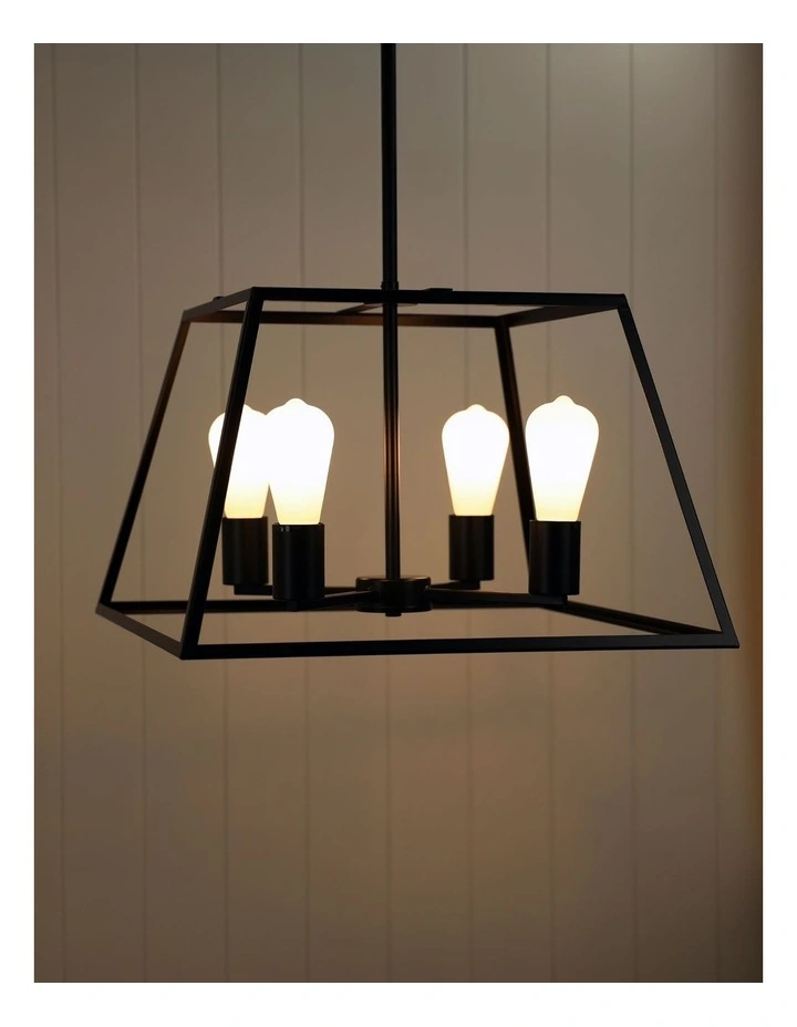 Southport 4 Lits Pendant Light Black image 2