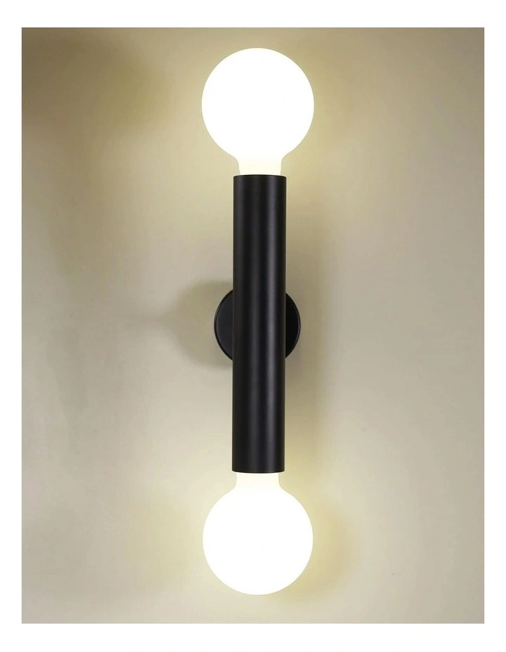 Toli Twin Wall Light Black 2lt image 3