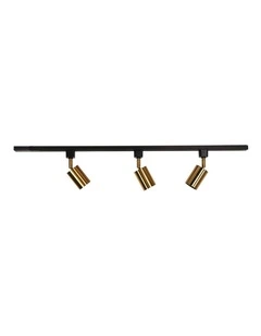 Bridge 3 Track Spot Light Black & Brass